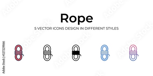 Rope icon. Design from Camping collection. vector illustration