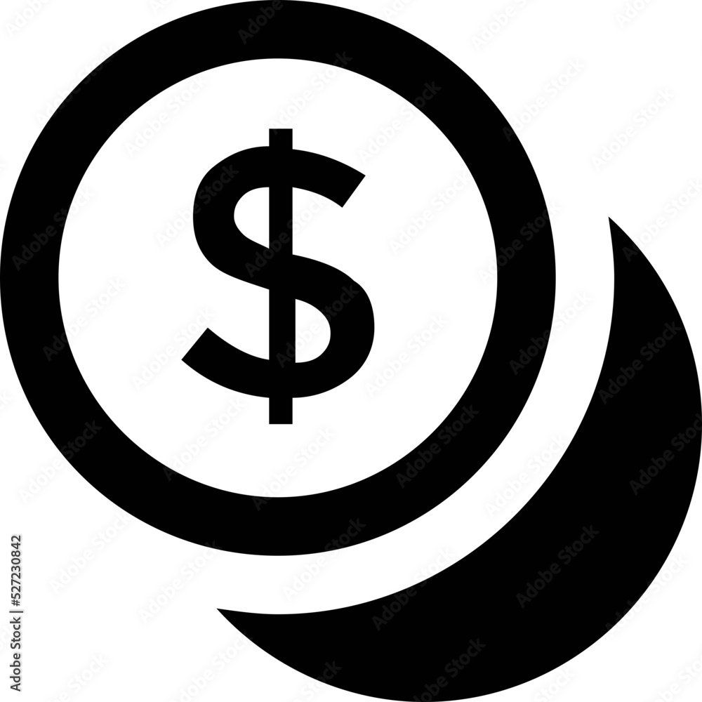 Dollar Coin Vector Icon Dollar Coin Vector Icon