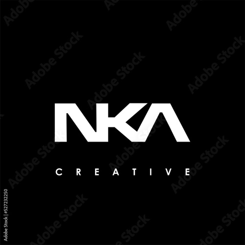 NKA Letter Initial Logo Design Template Vector Illustration photo