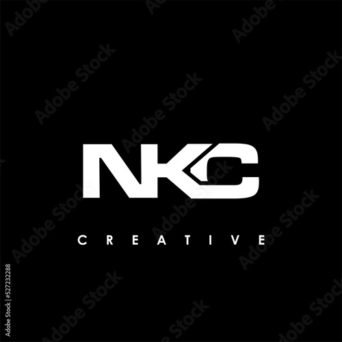 NKC Letter Initial Logo Design Template Vector Illustration photo