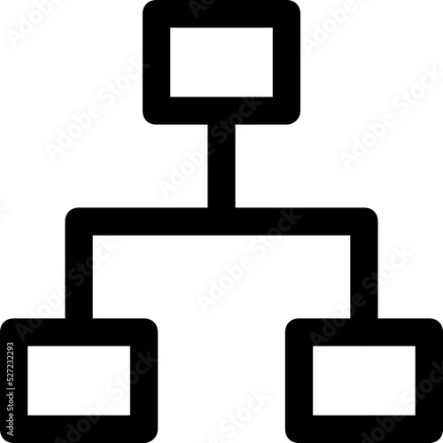 Network Hierarchy Vector Icon