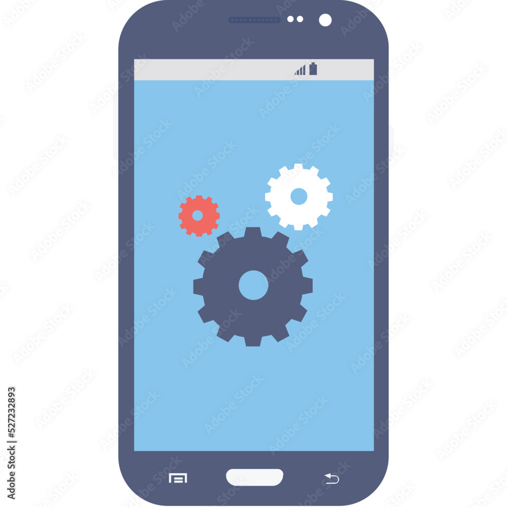 Mobile Settings Vector Icon Mobile Settings Vector Icon