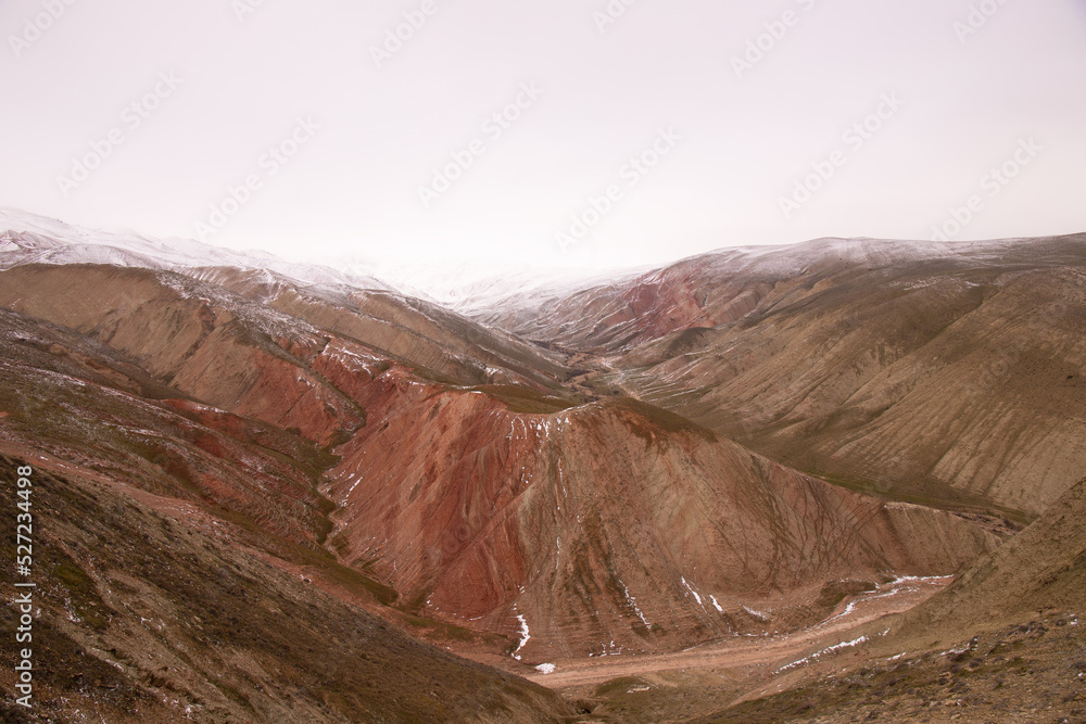 Beautiful colored mountains of Azerbaijan.