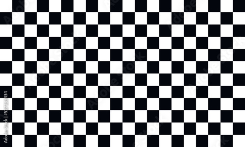 Checkered seamless pattern. Black and white square background.