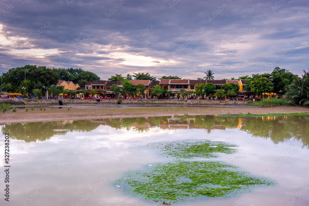 view of Hoi An ancient town, UNESCO world heritage, at Quang Nam province. Vietnam. Hoi An is one of the most popular destinations in Vietnam. Travel concept. view of Hoi An ancient town, UNESCO world heritage, at Quang Nam province. Vietnam. Hoi An is one of the most popular destinations in Vietnam. Travel concept.