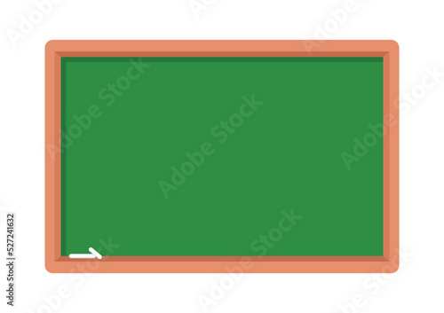 Blackboard vector design. Green chalkboard flat style vector illustration isolated on white background. Blackboard clipart. School green board graphic design