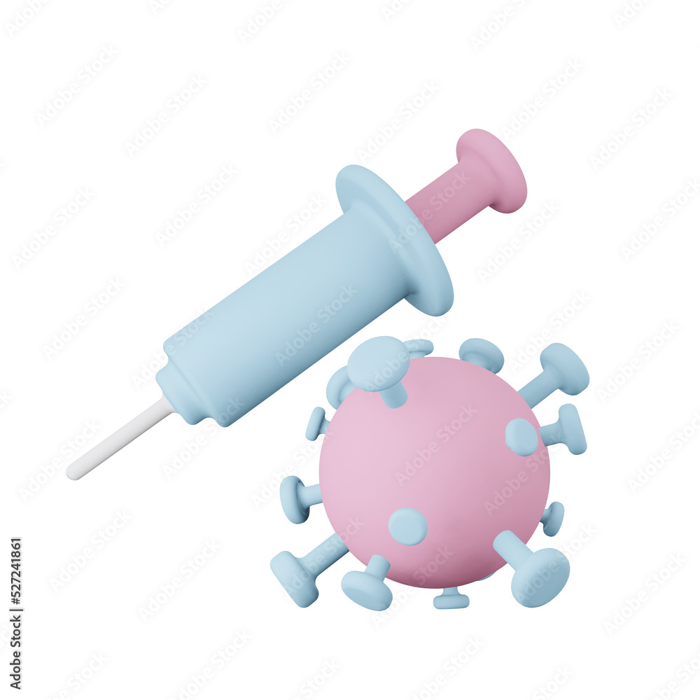 3D Corona Vaccine Illustration 3D Corona Vaccine Illustration