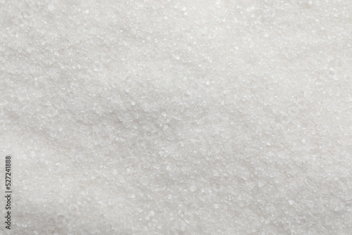 Sweet granulated sugar as background, top view