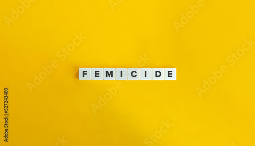 Femicide (Feminicide) Word and Banner.