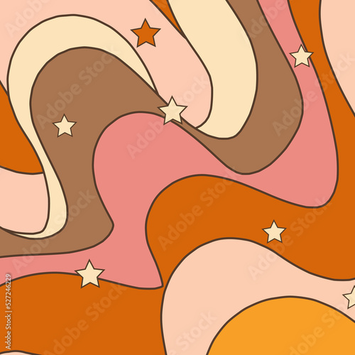 Foto Groovy style vector background