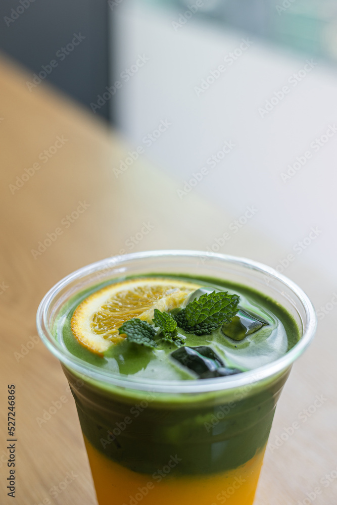 a cup of fresh green tea with lemon and mint a cup of fresh green tea with lemon and mint