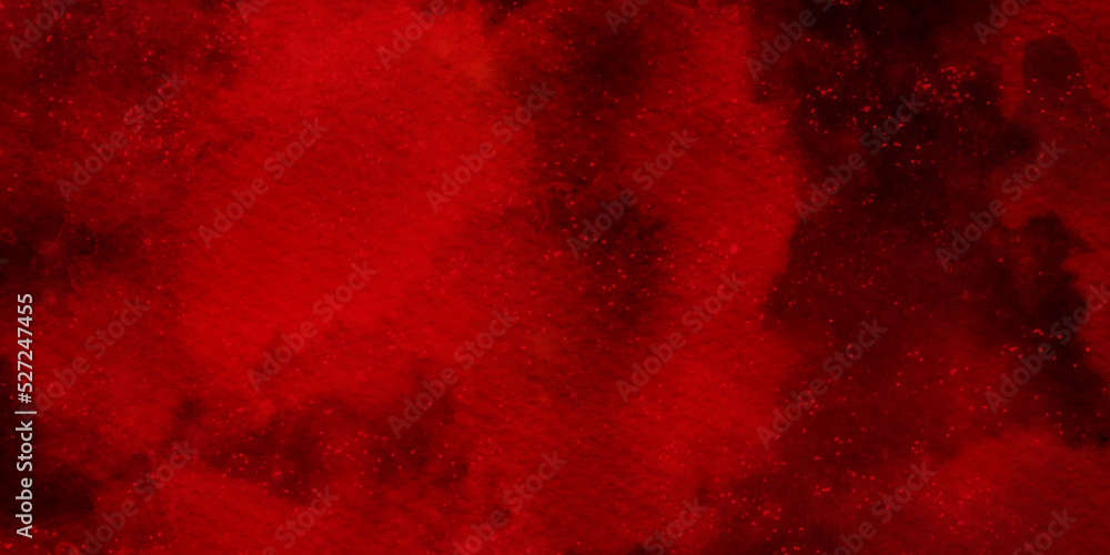 abstract red and black watercolor space and nebula background. fire frame red and black with ningt star space and galaxy background with nebula and stars.