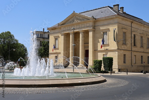 Le palais de justice, vue de l'extérieur, ville Bergerac, département de la Dordogne, France