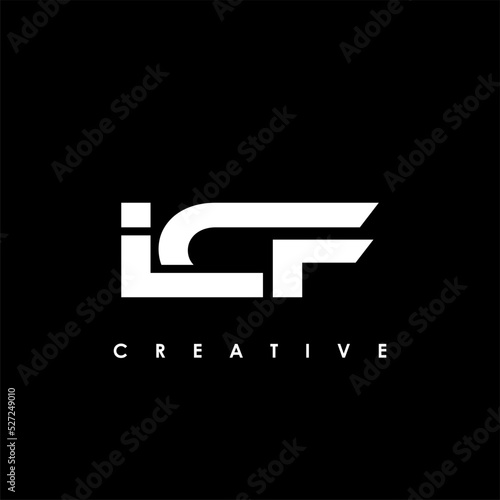 ICF Letter Initial Logo Design Template Vector Illustration photo