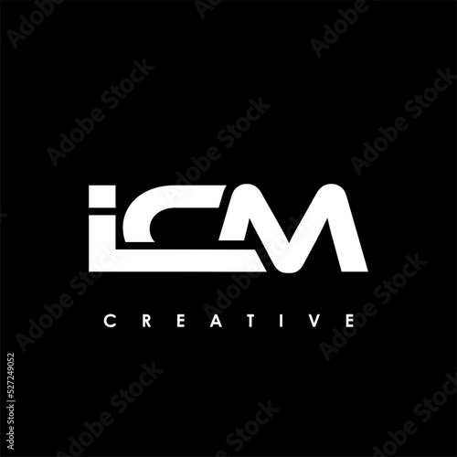 ICM Letter Initial Logo Design Template Vector Illustration photo