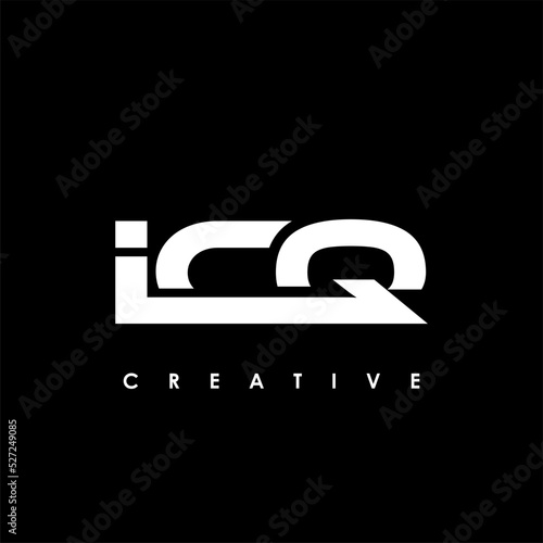 ICQ Letter Initial Logo Design Template Vector Illustration