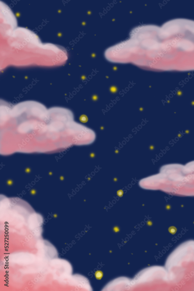 Fototapeta premium Starry night sky. Background. Pattern.