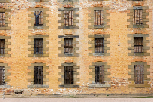 Barred windows in the Penitentiary at Port Arthur photo