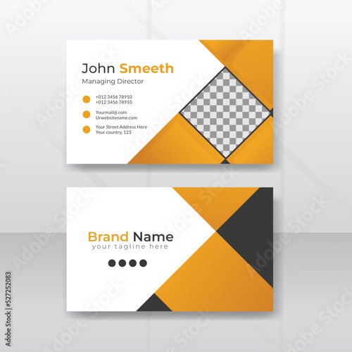 Business card for business and personal use. Vector illustration design.