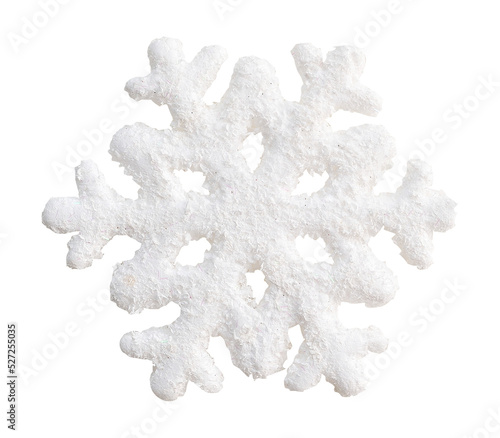 Christmas isolated png white snowflake. Decoration element for greeting card