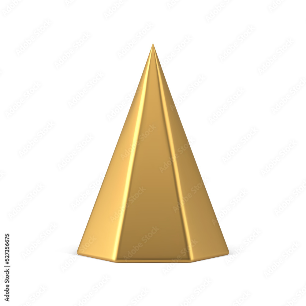 Fototapeta premium Luxury minimalistic Christmas tree triangle shape table decorative design realistic 3d vector