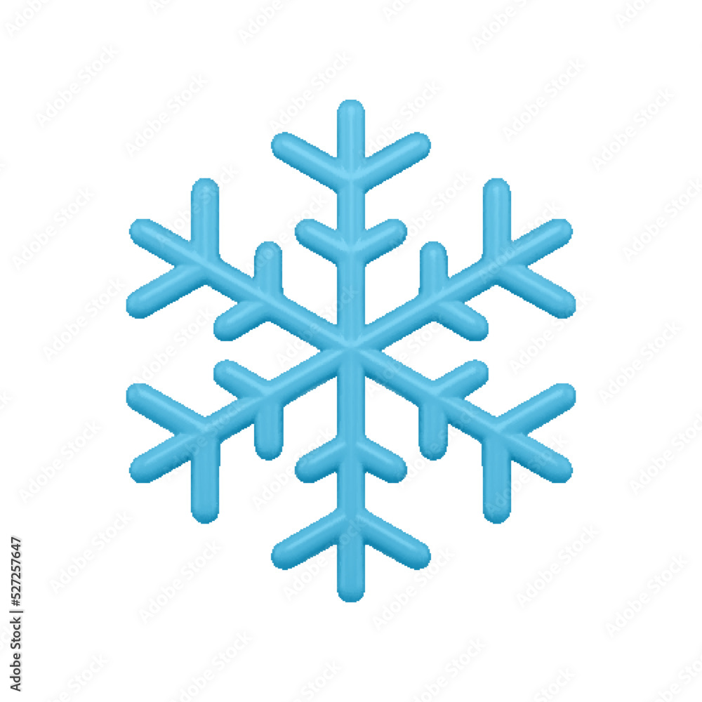 Amazing rounded blue ice snowflake with decorative ornamental glossy surface 3d vector illustration Amazing rounded blue ice snowflake with decorative ornamental glossy surface 3d vector illustration