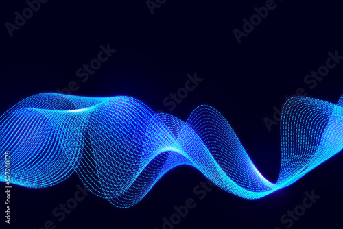3D Lines Waves Abstract Background photo