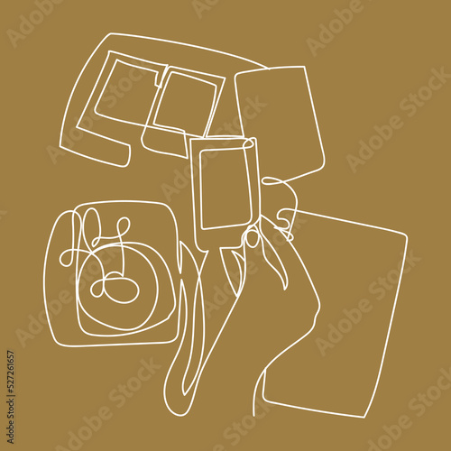 Contour lines. The blog and bloggers maintain their own page. Page promotion. Stylish pictures for printed and textile products. 