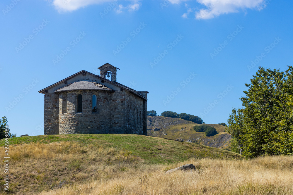 Hills around the Church of the Madonna dell'Orsaro, Parma, Italy Hills around the Church of the Madonna dell'Orsaro, Parma, Italy