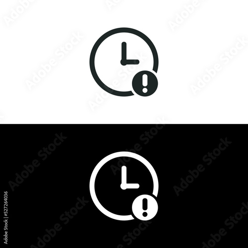 Expiry icon isolated on white background