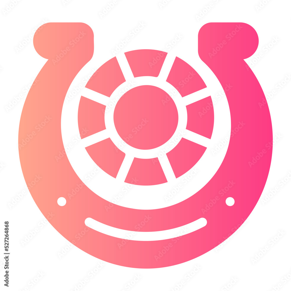 horseshoe gradient icon horseshoe gradient icon