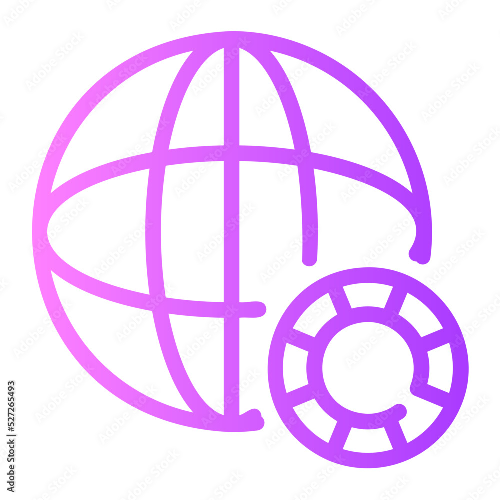 online gambling gradient icon online gambling gradient icon