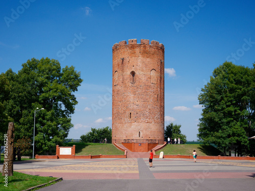 BREST, BELARUS - AUGUST 18, 2022: Kamenets tower. Belaya Vezha defensive tower Built in 1271-1288