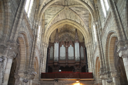 L'église Notre Dame de Bergerac, de style neo gothique, intérieur de l'église, ville Bergerac, département de la Dordogne, France © ERIC