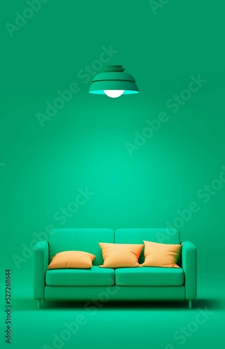 Interior of the room in pla...