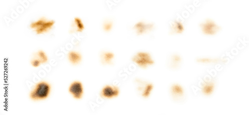 Burn Paper Mark Isolated