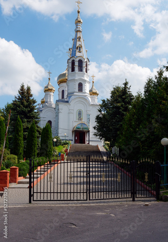 BREST, BELARUS - AUGUST 18, 2022: Simeonovskaya church in Kamenets XVI century photo