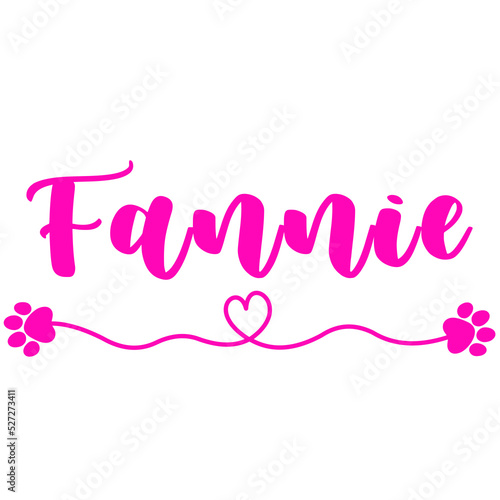 Fannie Name for Baby Girl Dog photo
