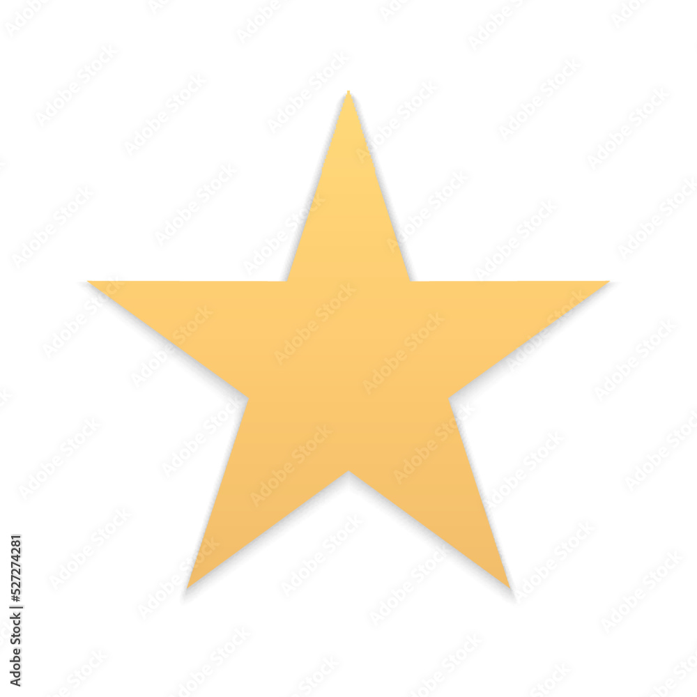 Classic five pointed star with sharp angles symbol of award achievement realistic 3d template vector Classic five pointed star with sharp angles symbol of award achievement realistic 3d template vector