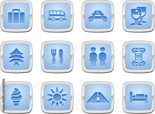 travel icon set