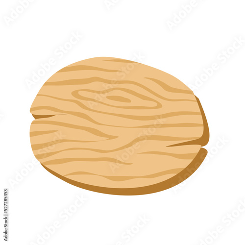signboard of natural thick wood illustration