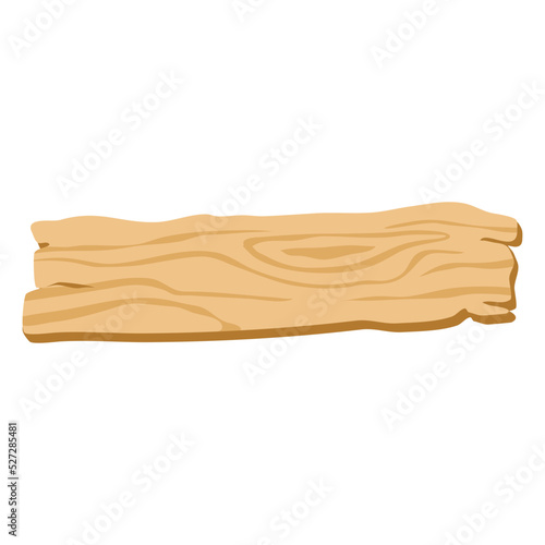 signboard of natural thick wood illustration