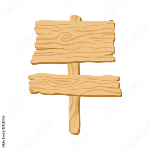 signboard of natural thick wood illustration