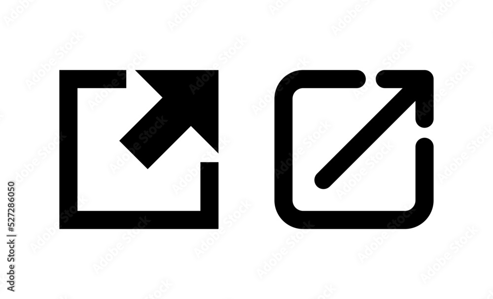 External link icon vector. link sign and symbol. hyperlink symbol External link icon vector. link sign and symbol. hyperlink symbol