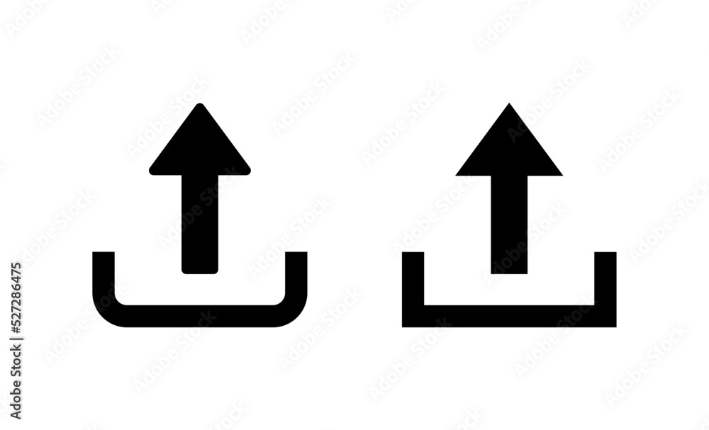 Upload icon vector. load data sign and symbol Upload icon vector. load data sign and symbol