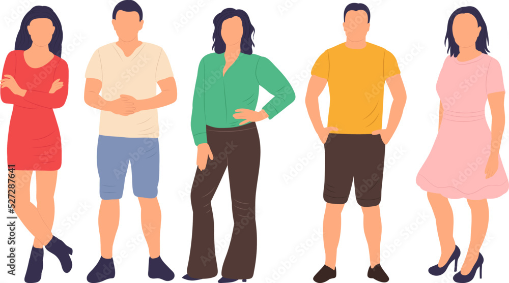 Obraz premium people in flat style vector