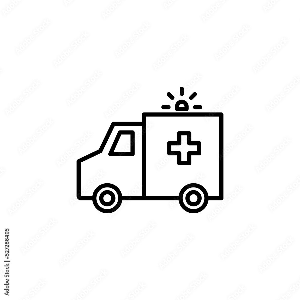 Ambulance icon vector for web and mobile app. ambulance truck sign and symbol. ambulance car Ambulance icon vector for web and mobile app. ambulance truck sign and symbol. ambulance car