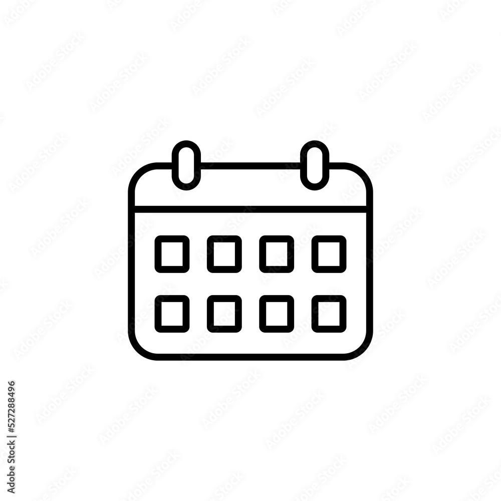 Calendar icon vector for web and mobile app. Calender sign and symbol. Schedule icon symbol Calendar icon vector for web and mobile app. Calender sign and symbol. Schedule icon symbol