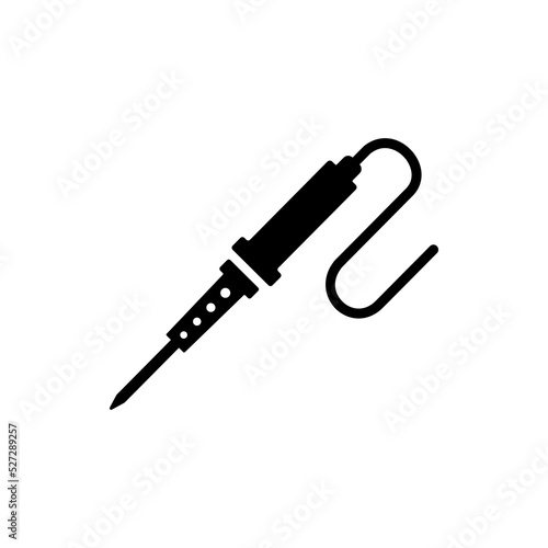 Soldering Iron Icon Or Soldering Icon Vector Simple Flat On White Background