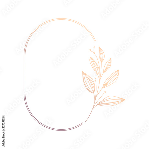 wreath foliage monogram wedding frame © Hashslingingslasher